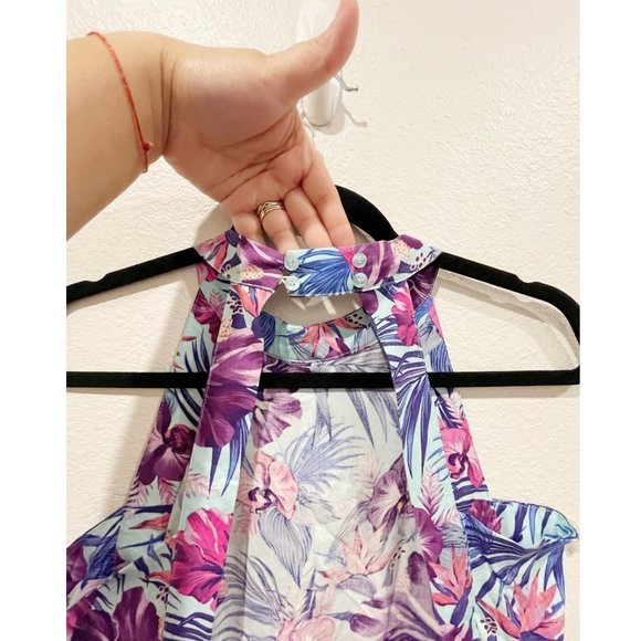 SUNDAY MI AMOR Open Back Floral Mini Dress - Picture 7 of 8